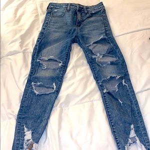 Super High Rise American Eagle Skinny Jeans